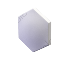3D Дизайнерская панель из гипса HEKSA-alfa, в покрытии PLATINUM МАТ, 200x173x27 мм, 0,026м2, 38,5 шт