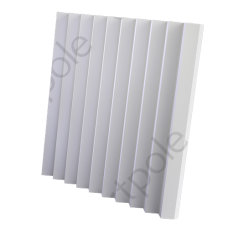 3D Дизайнерская панель из гипса Zigzag-Big, 600x600 мм, 0,36 м2