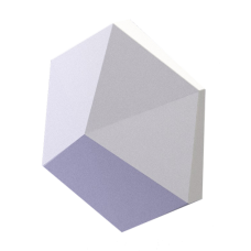 3D Дизайнерская панель из гипса CUBE-Solo 0.026 m2