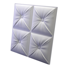 3D Дизайнерская панель из гипса CHESTER, PLATINUM ПАТИНА 500х500мм, 0,25кв.м