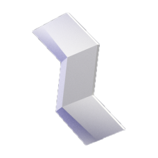 3D Дизайнерская панель из гипса MERCURY (PLATINUM ГЛЯНЕЦ), 145*250мм, 0,024м2
