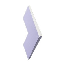 3D Дизайнерская панель из гипса NORD (PLATINUM ГЛЯНЕЦ), 348x151x30 мм, 0,0265м2, 37,7 шт. в 1 м2