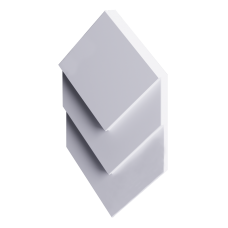 3D Дизайнерская панель из гипса GRAND PLATINUM МАТ 347x204x30 мм, 0,05 м2, 20 шт. в 1м2