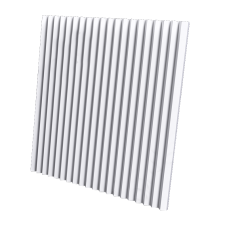 3D Дизайнерская панель из гипса Zigzag PLATINUM МАТОВЫЕ, 600x600 мм, 0,36 м2