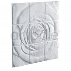 3D Дизайнерское панно из гипса ROSE, PLATINUM ГЛЯНЕЦ 1800*1800мм, 3,24м2