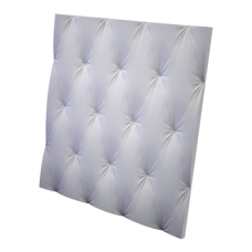 3D Дизайнерская панель из гипса ARISTOCRATE & SWAROVSKI, PLATINUM МАТОВЫЕ 600*600мм, 0,36м2