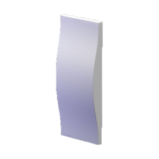 3D Дизайнерская панель из гипса STREAM small (PLATINUM ПАТИНА),330x130x35мм, 0,0429м2, 23.3 шт.в м2