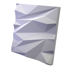 3D Дизайнерская панель из гипса STELLS -1 PLATINUM МАТОВЫЕ, 600х600мм, 0,36м2