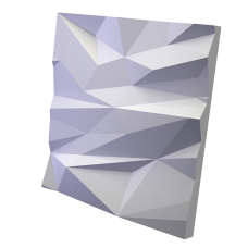 3D Дизайнерская панель из гипса STELLS -2 PLATINUM ПАТИНА, 600х600мм, 0,36м2