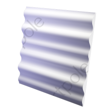 3D Дизайнерская панель из гипса WavePLATINUM МАТОВЫЕ, 600x600 мм, 0,36 м2
