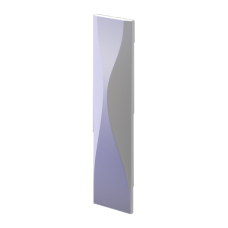 3D Дизайнерская панель из гипса WATERFALL (PLATINUM МАТ),600x150x45мм, 0,09м2, 11.11 шт.в м2